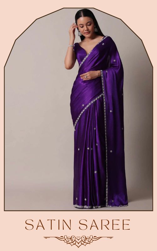 Satin sarees