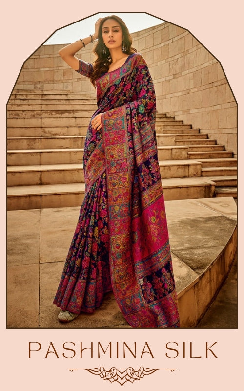 Pashmina Silk Saree