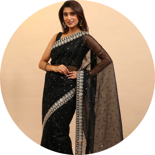 Black Sarees