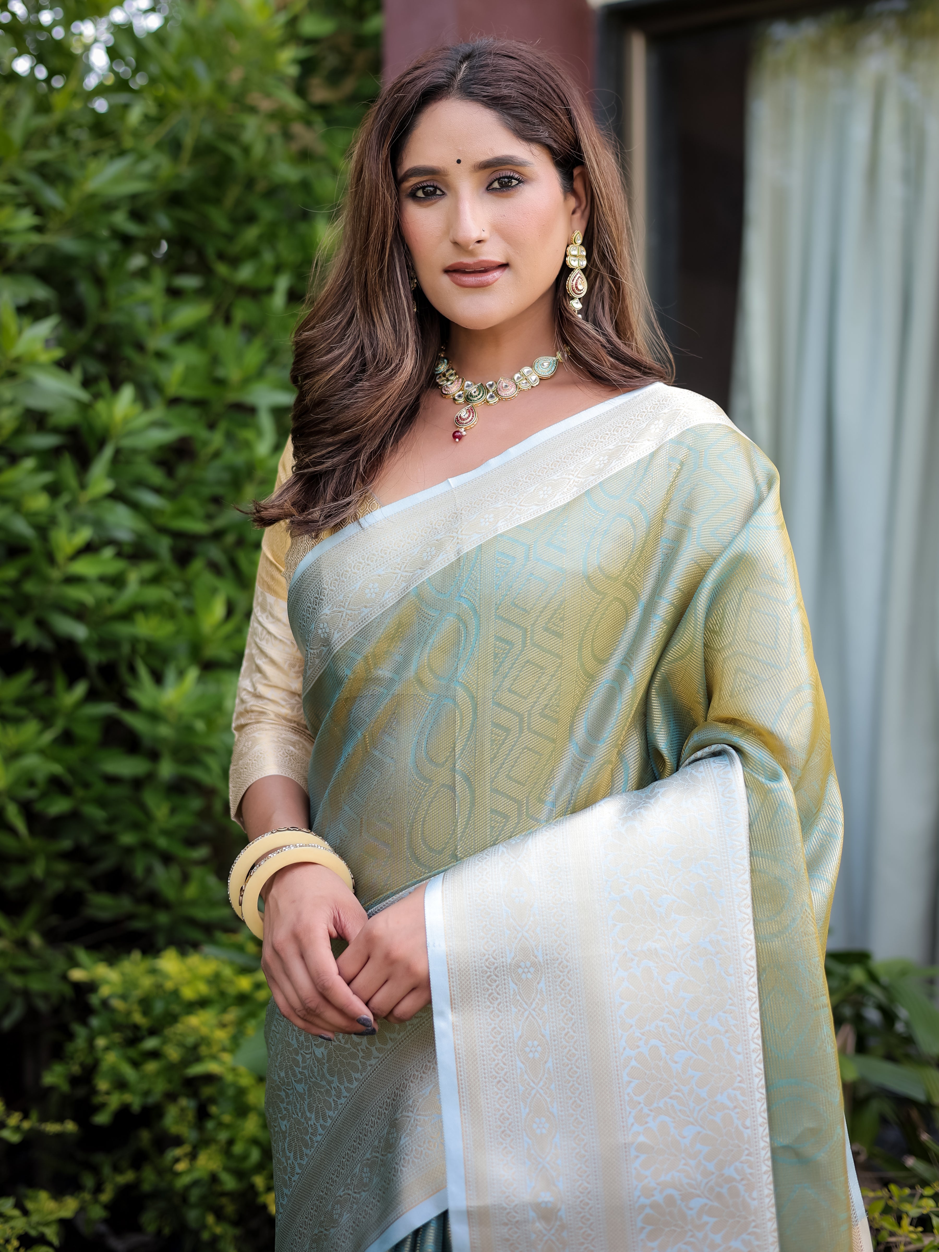 Faux Banarasi Handloom Pure Zari Saree
