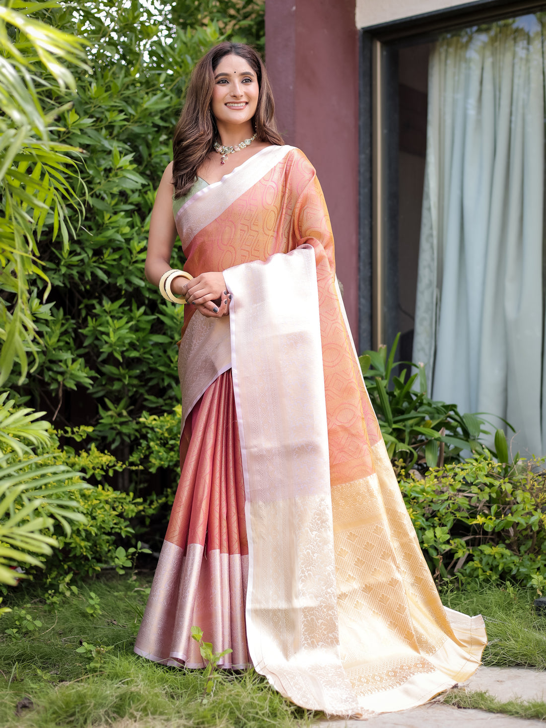 Faux Banarasi Handloom Pure Zari Saree