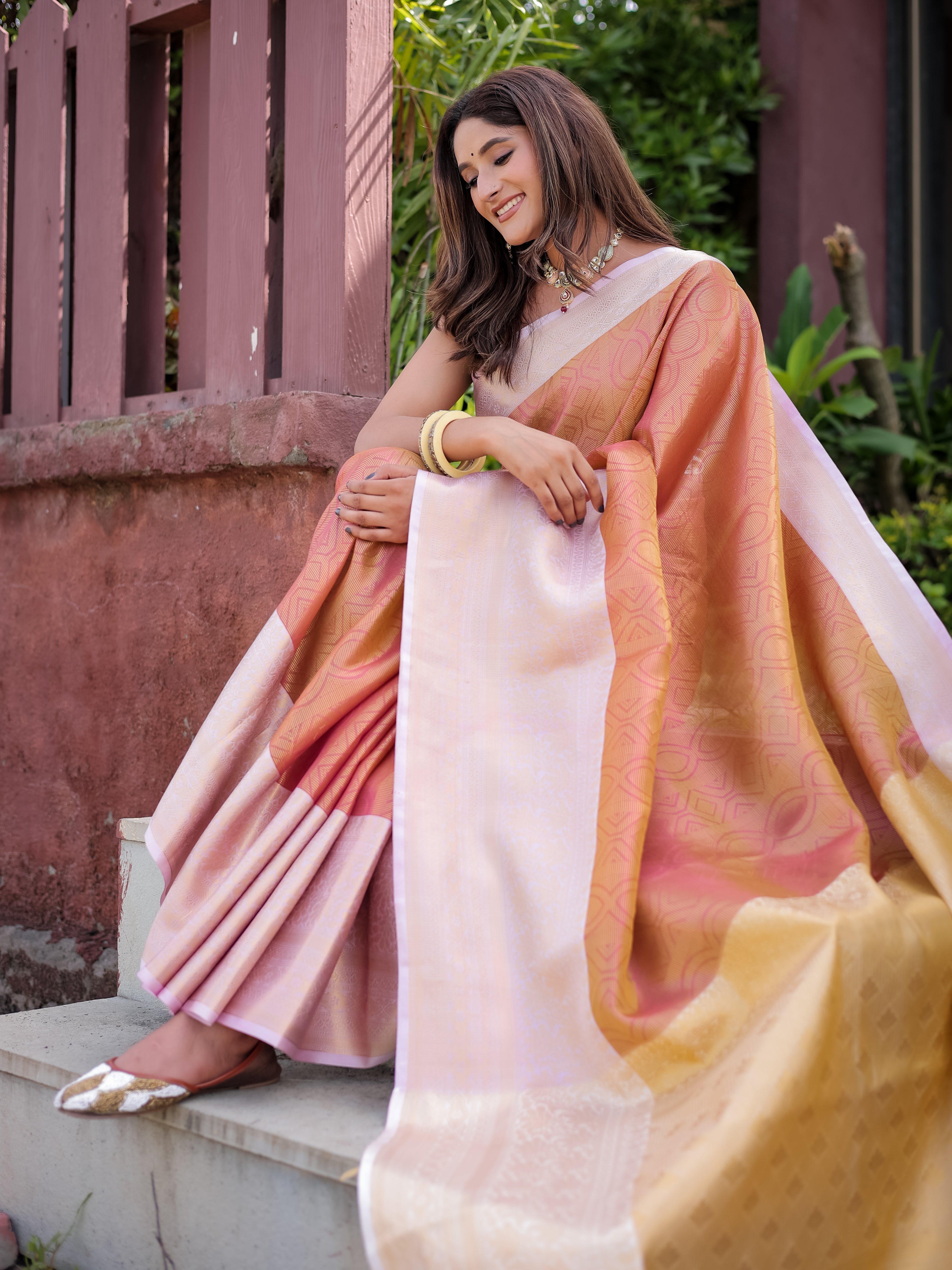Faux Banarasi Handloom Pure Zari Saree