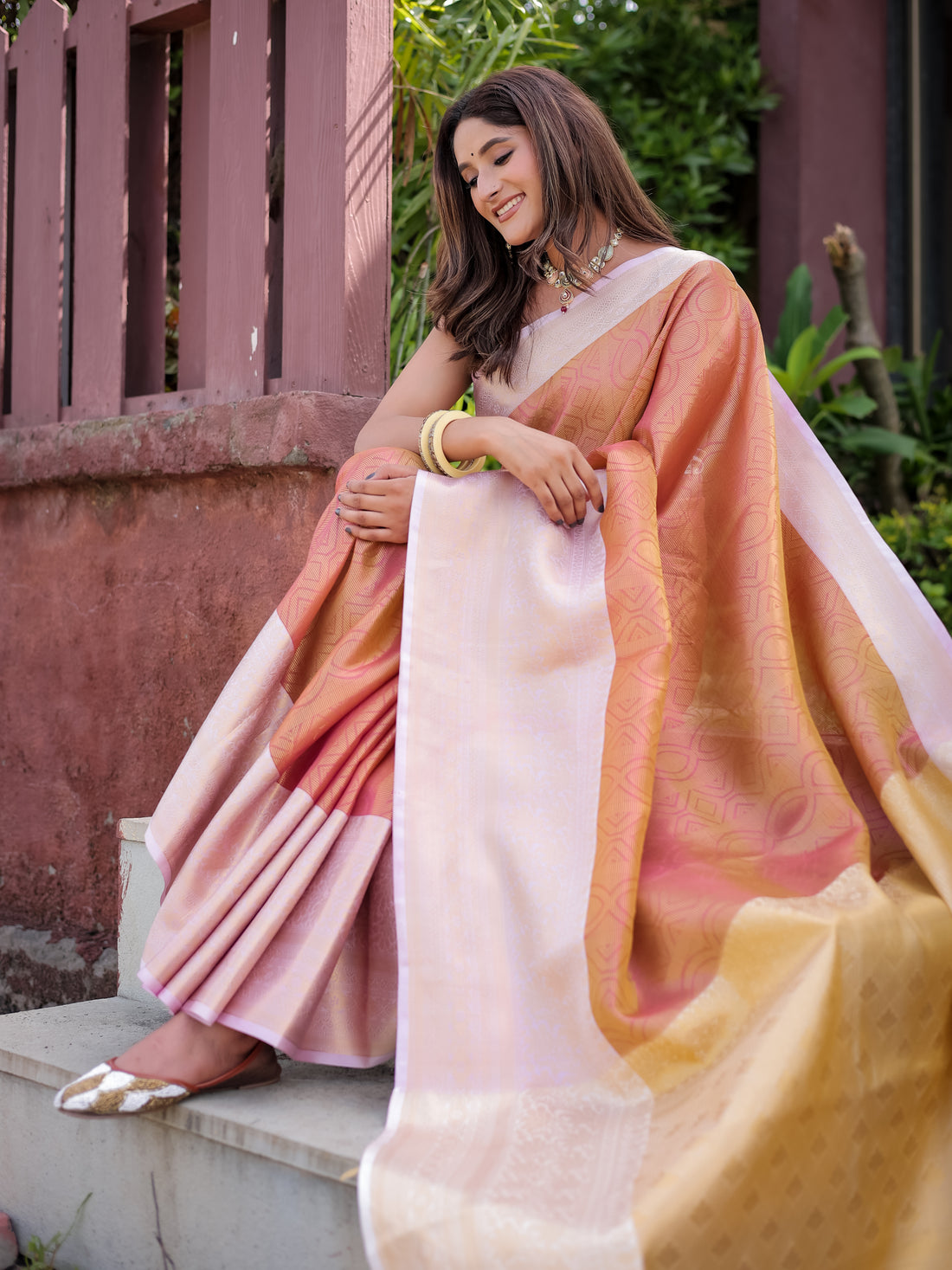 Faux Banarasi Handloom Pure Zari Saree