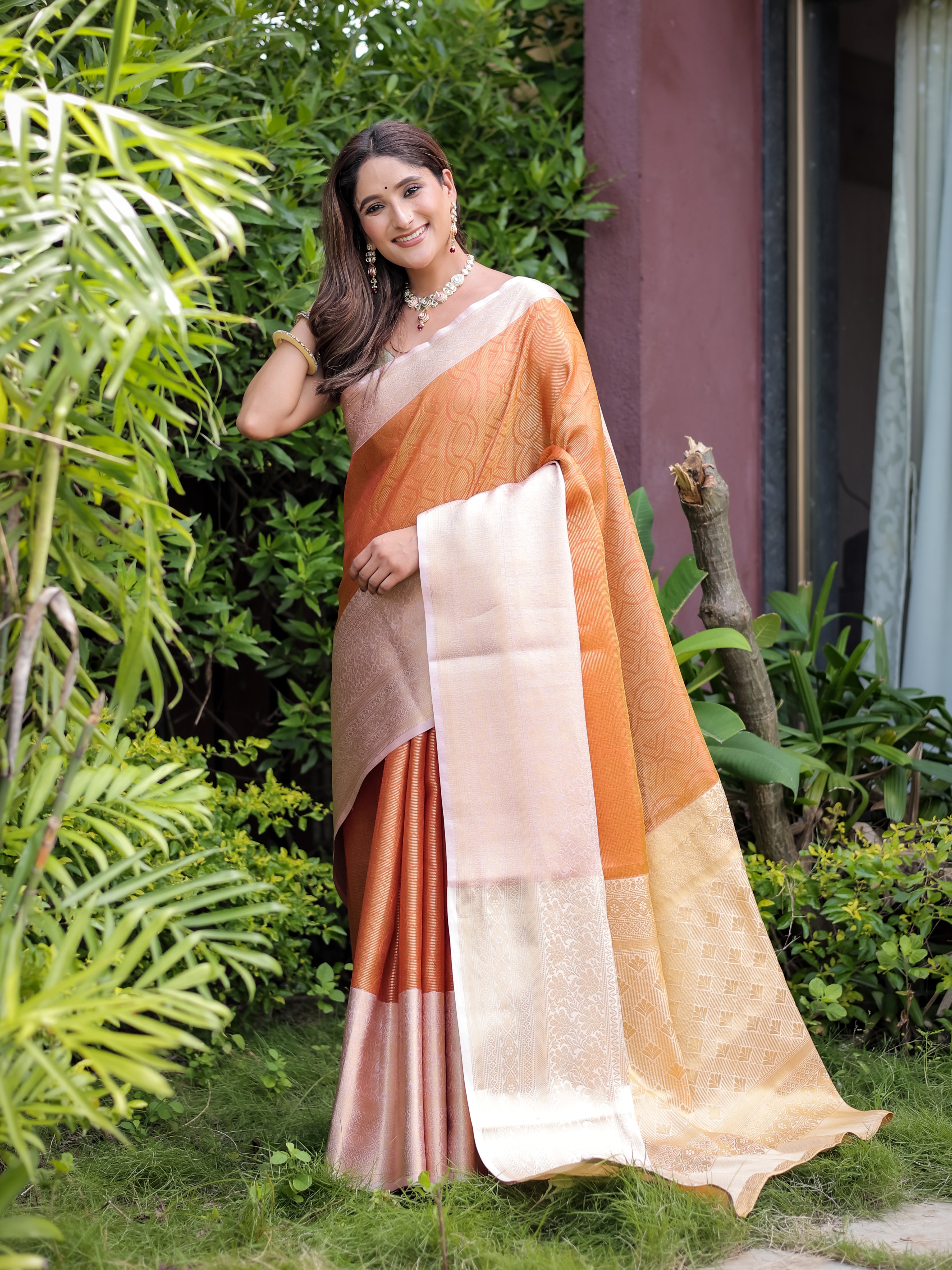 Faux Banarasi Handloom Pure Zari Saree