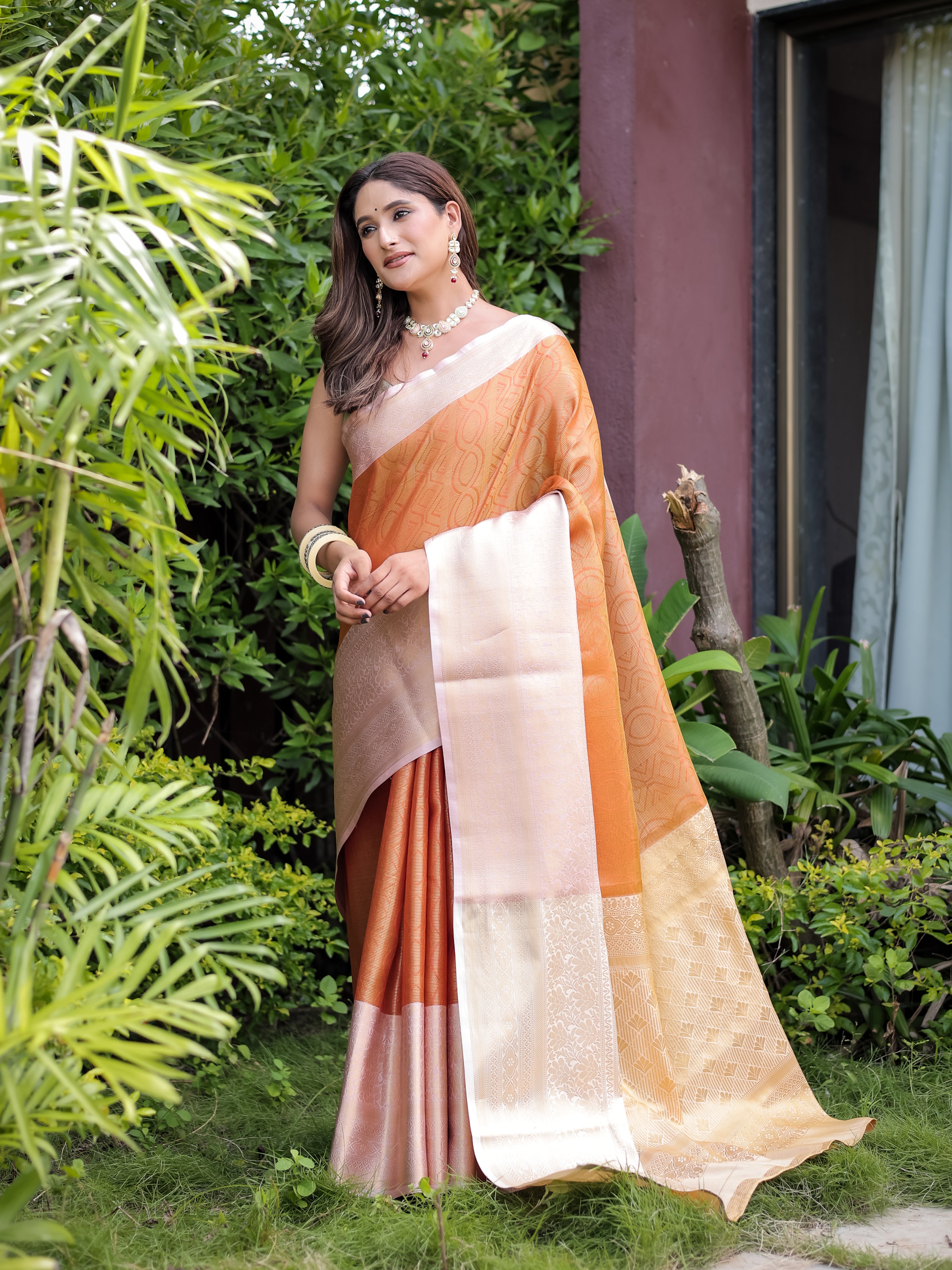 Faux Banarasi Handloom Pure Zari Saree