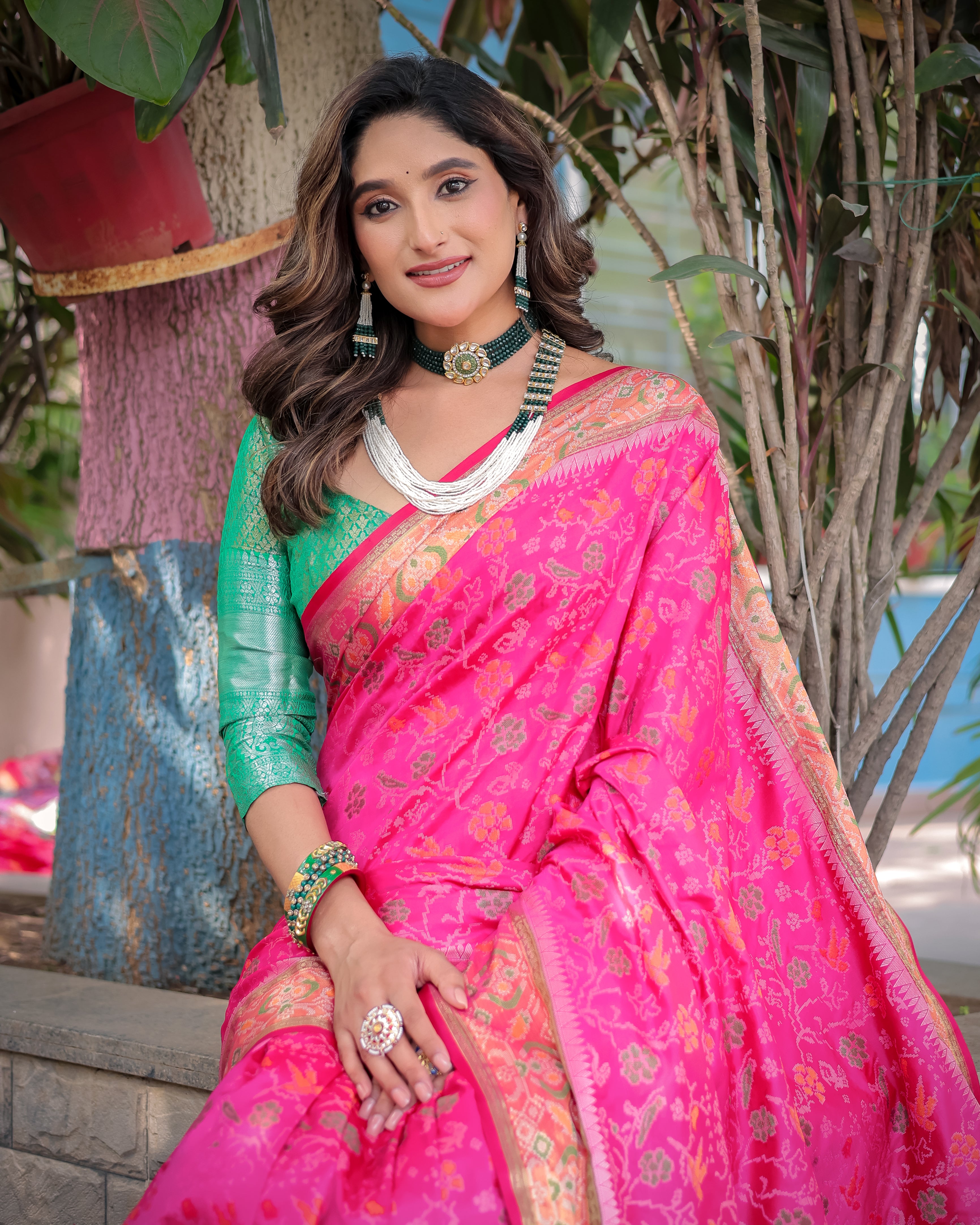 Banarsi Patola Soft Silk Saree