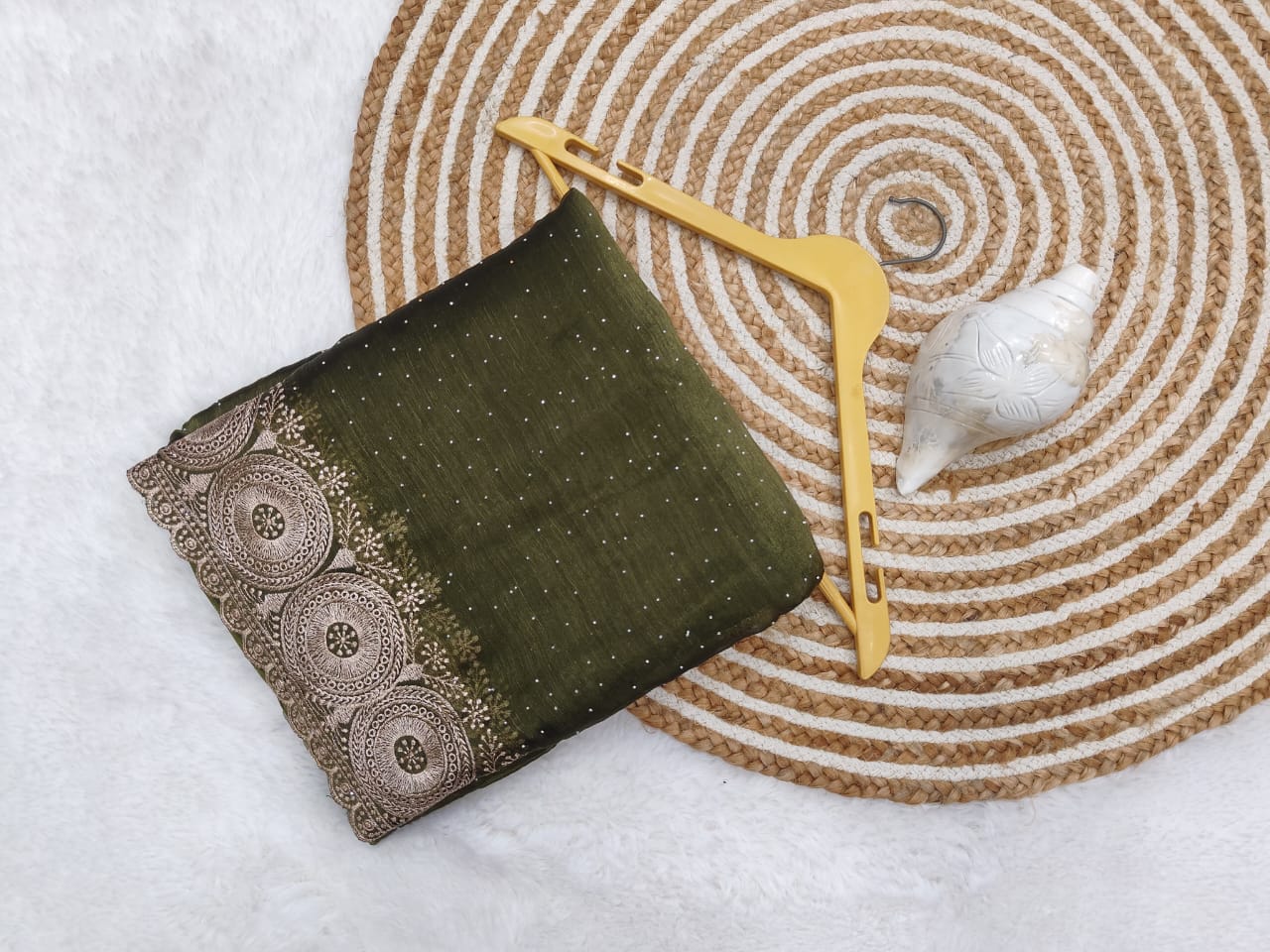 Beautiful Burberry Jimmy Choo silk saree