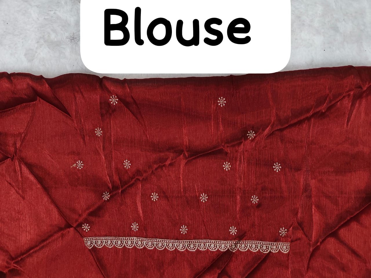 Beautiful Burberry Jimmy Choo silk saree