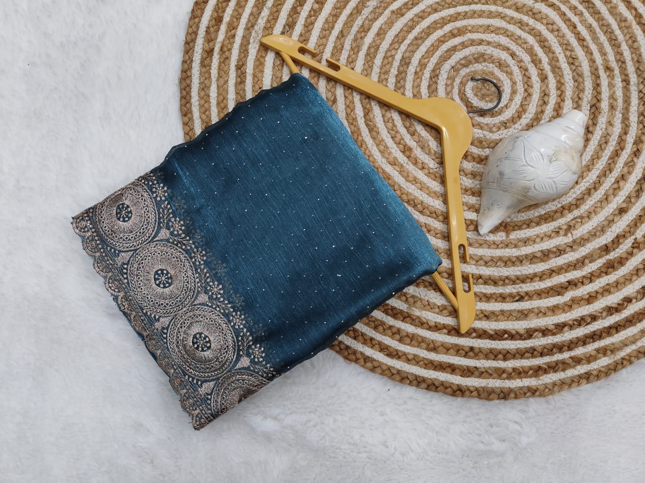 Beautiful Burberry Jimmy Choo silk saree