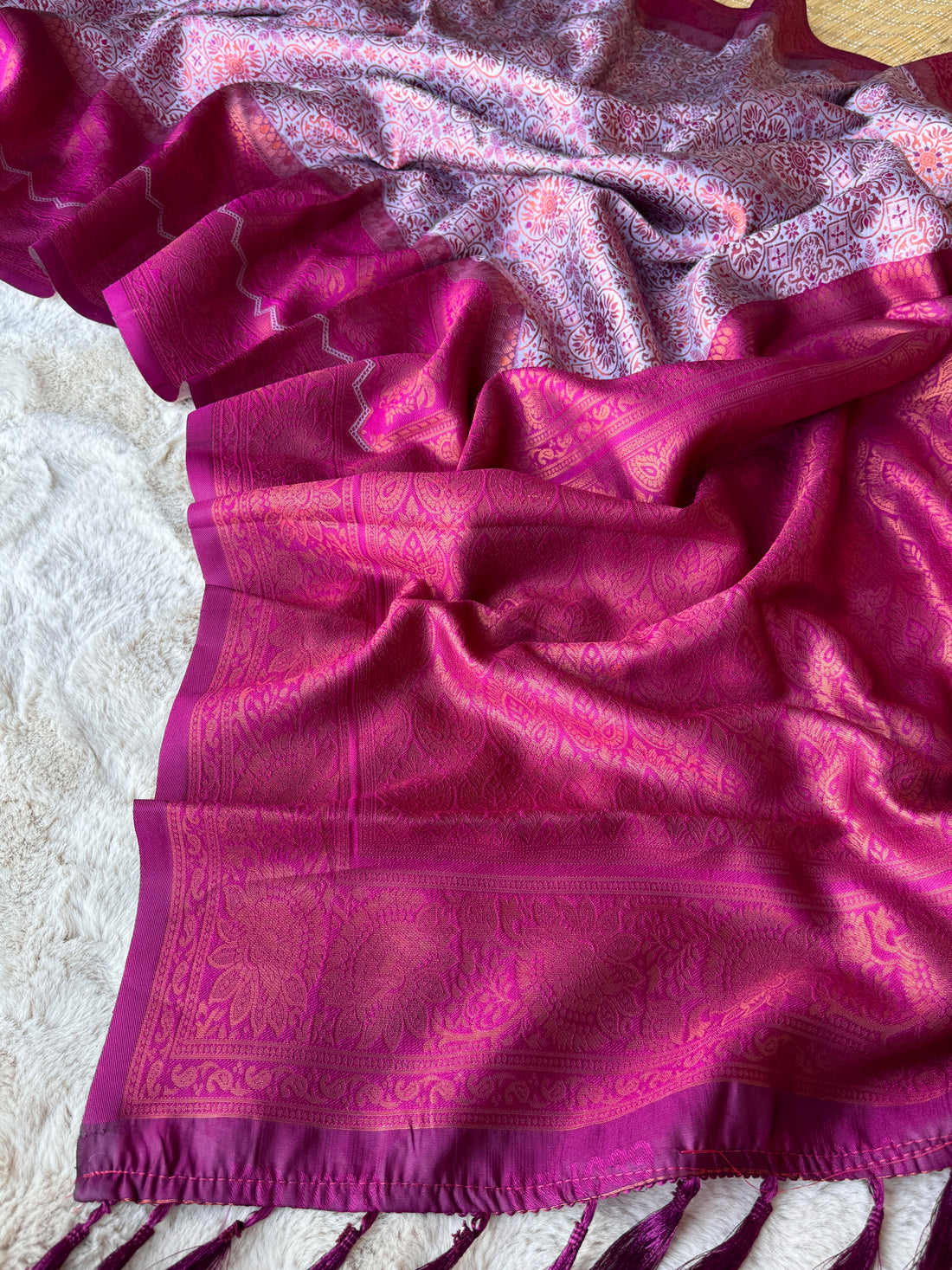 Blossom Designer Tassels Premium Banarsi Silk Saree