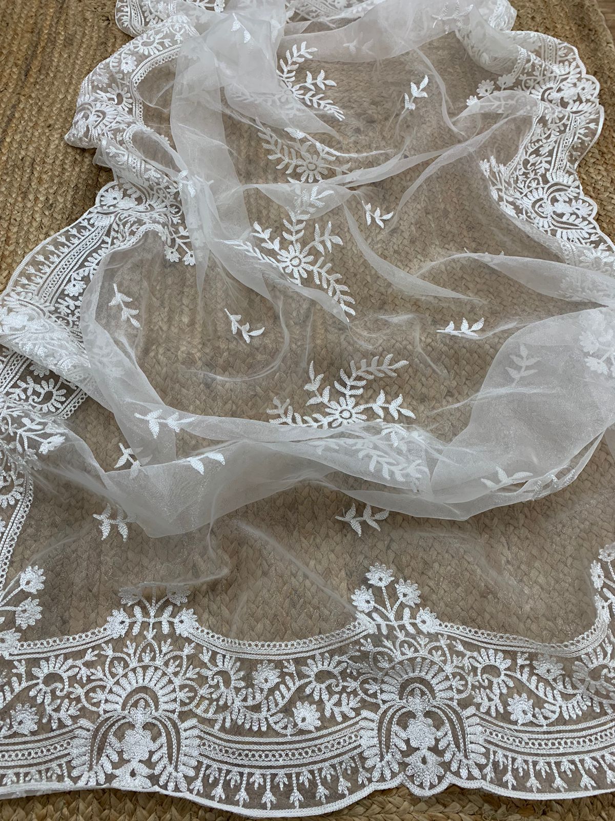 ChicCholi Hand Emrodiery Organza Saree