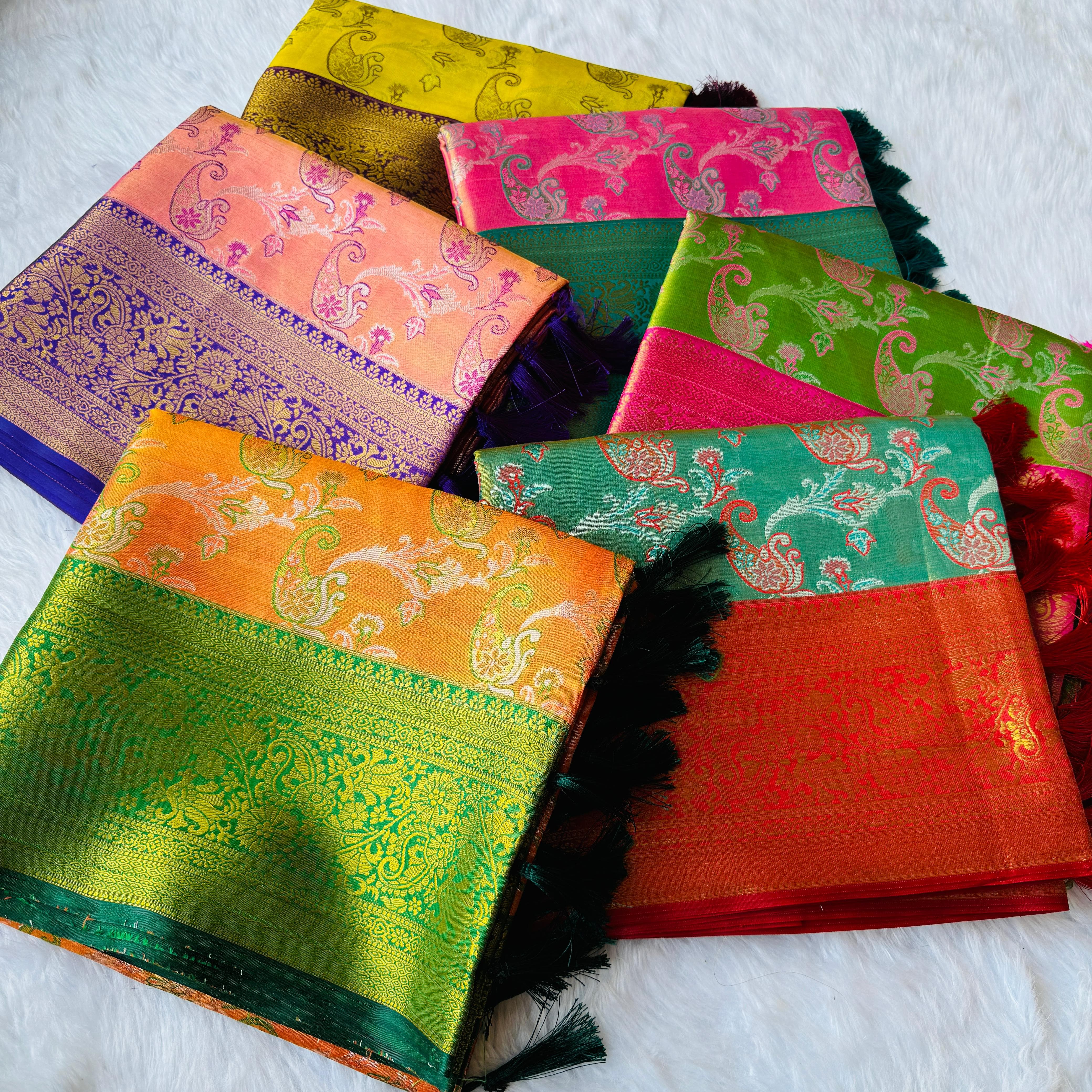 Dharmavaram Soft Banarsi Tissue Saree