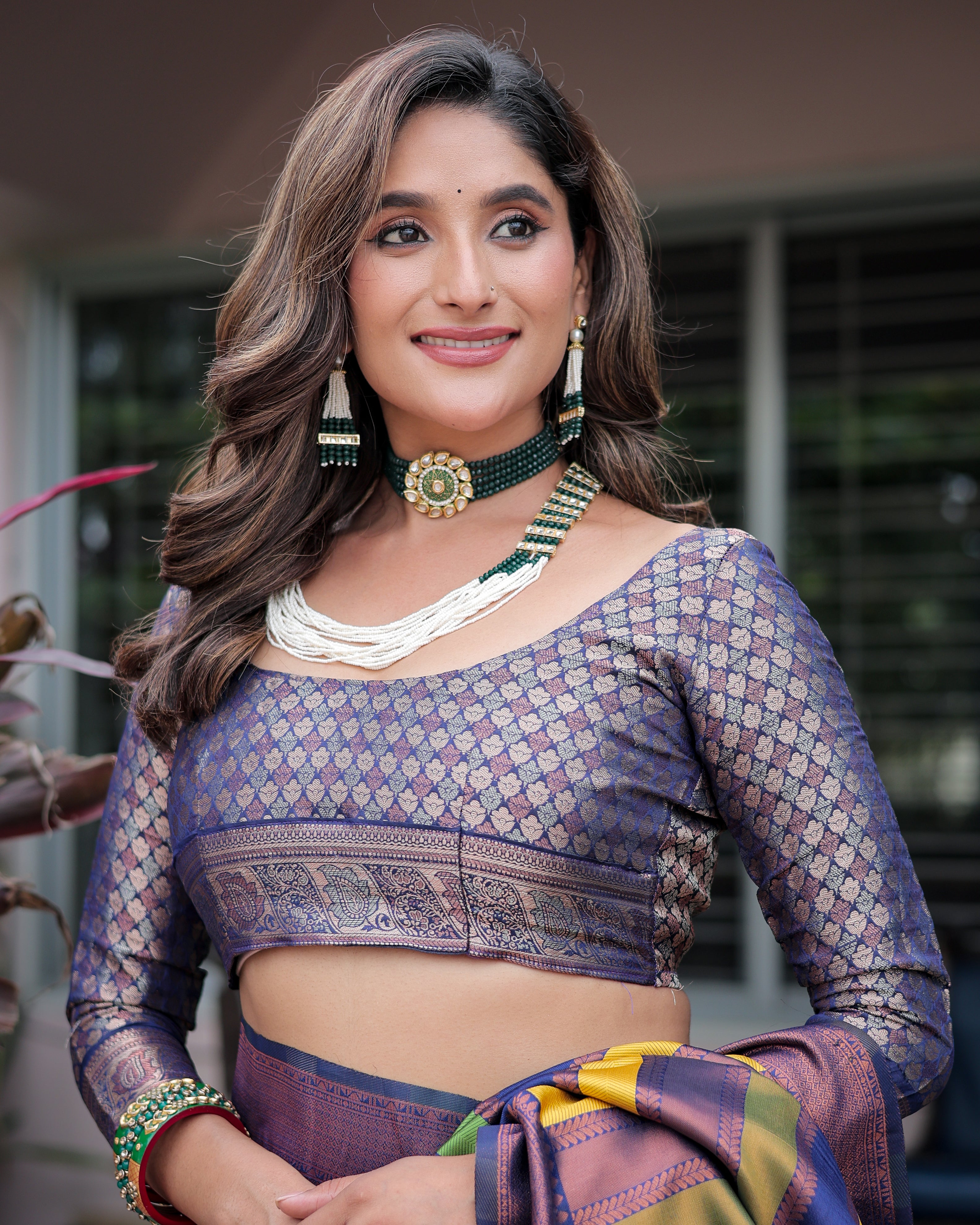 Dirty Purple Pure Soft Semi Kanjivaram Pattu Silk Saree