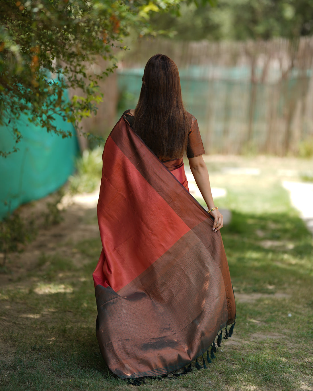 Gajari Kubera Pattu Kanjivaram Silk Saree