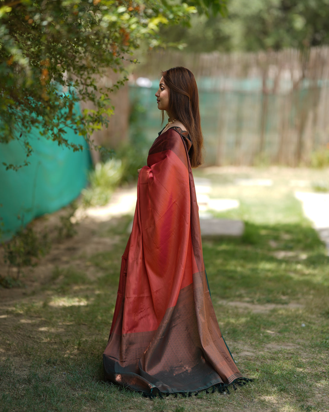 Gajari Kubera Pattu Kanjivaram Silk Saree
