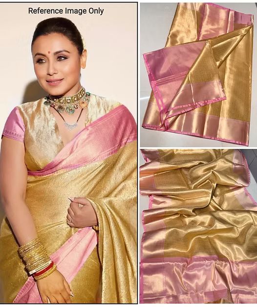 Luxor Gold Rani Mukherji Inspired Premium Tissue Silk Saree