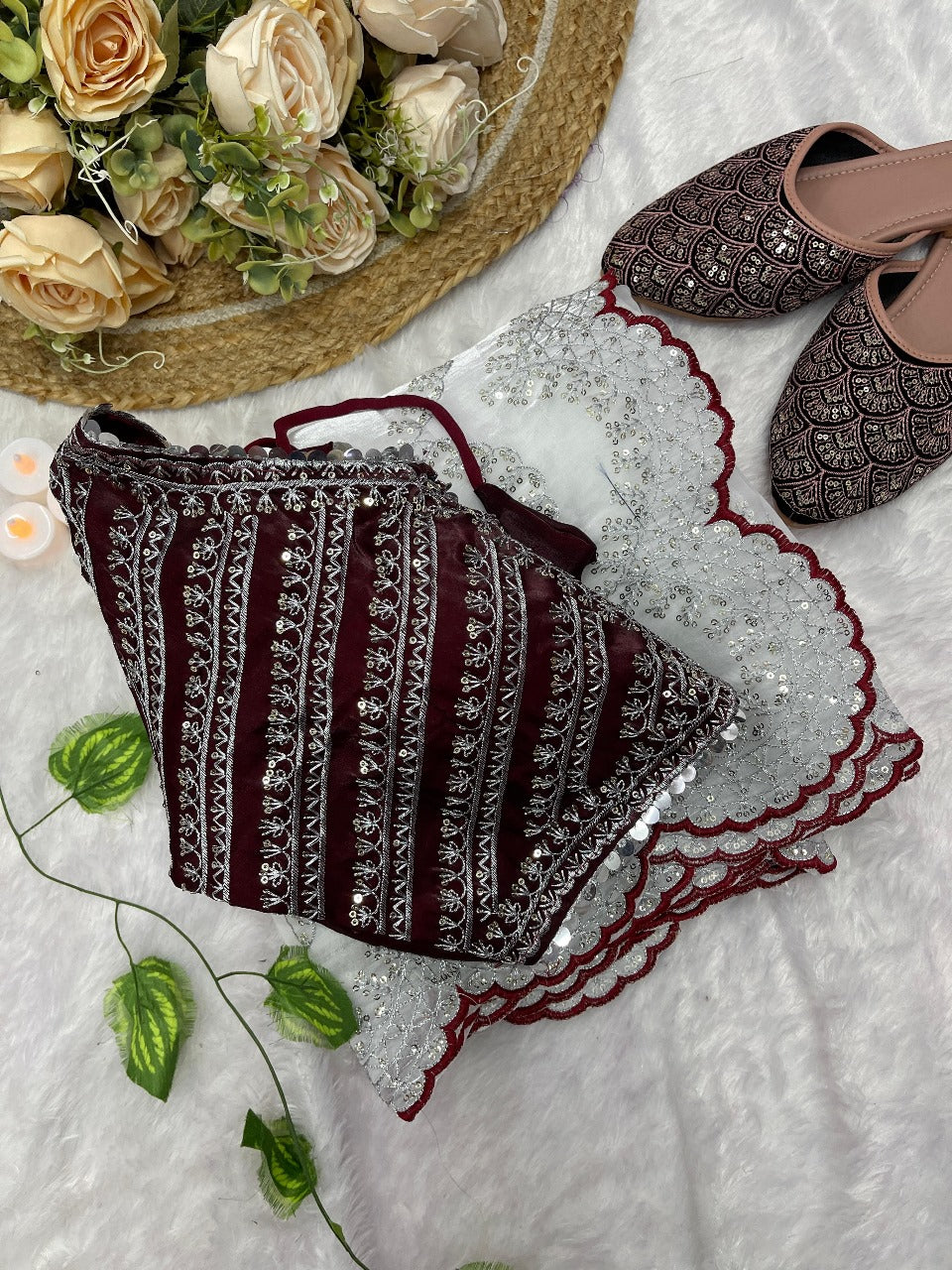 Pure Zimmy Choo Satin Saree