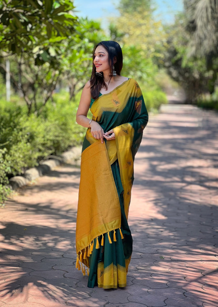 Satin Sheen Gold Pure Kanjivaram Full Zari Silk Saree