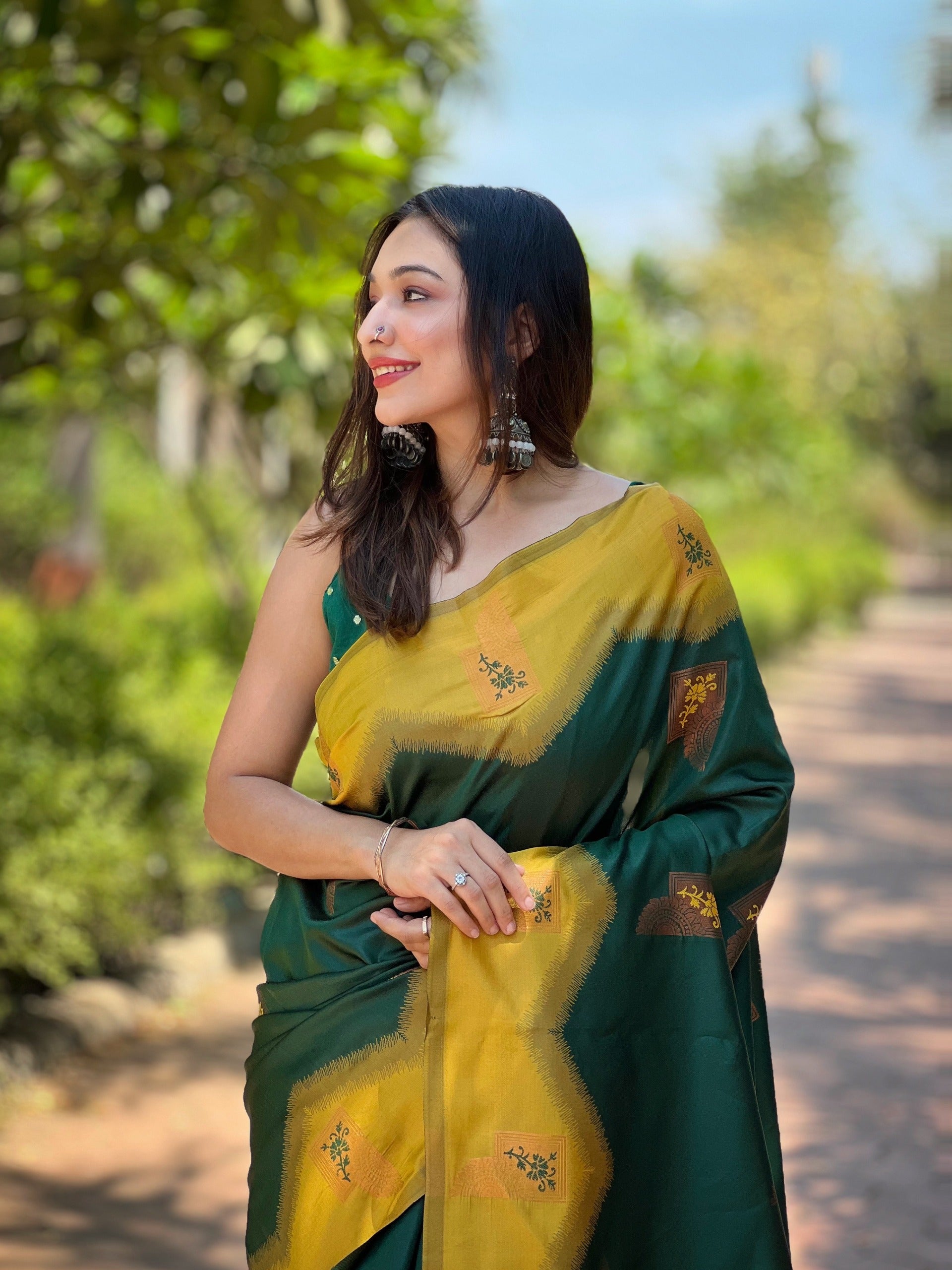 Satin Sheen Gold Pure Kanjivaram Full Zari Silk Saree