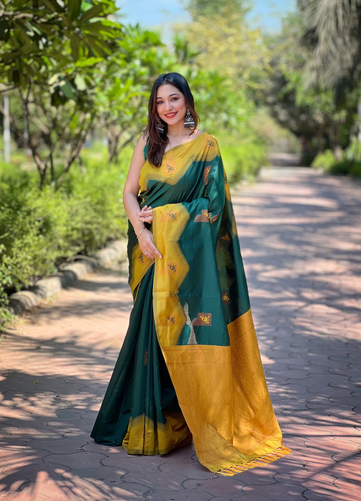 Satin Sheen Gold Pure Kanjivaram Full Zari Silk Saree