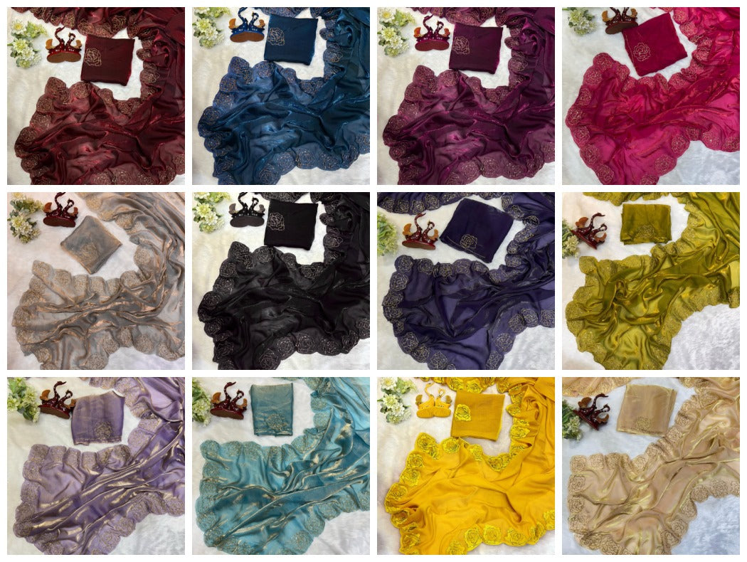 Soft Fandy Sattin Cover With Beautiful Khatli