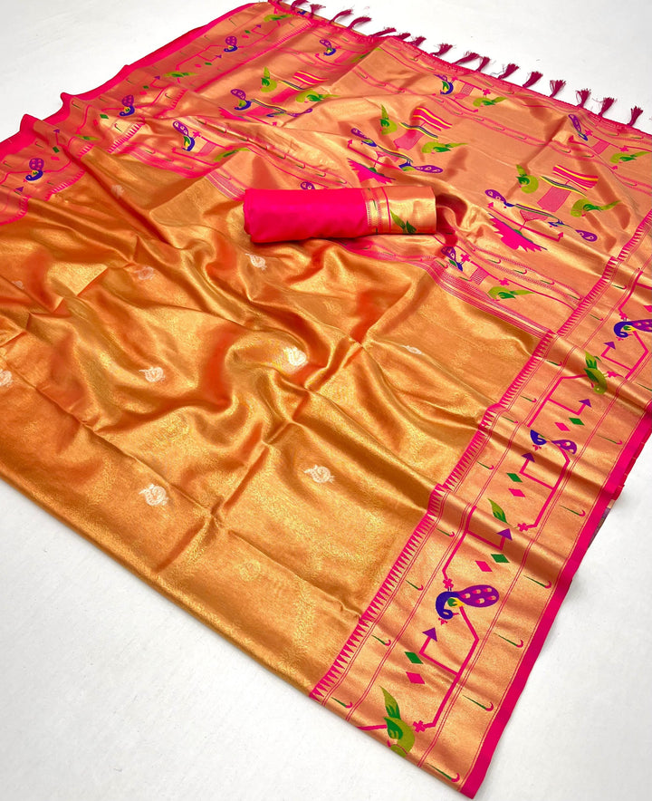 Soft Banarsi Tissue Maharani Paithani