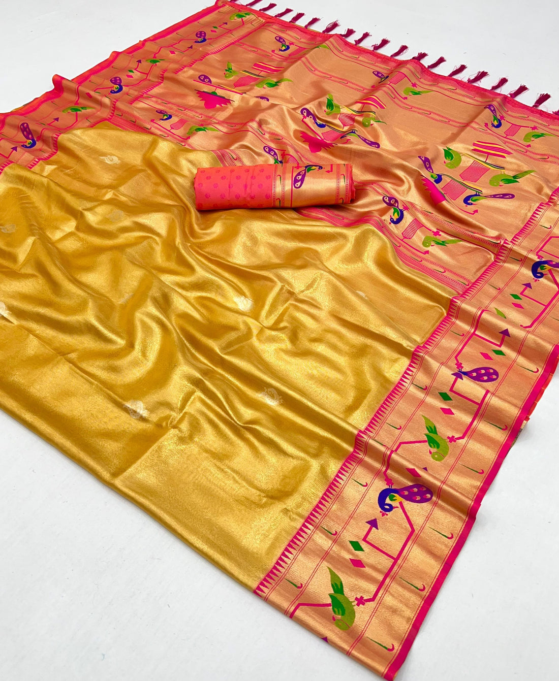 Soft Banarsi Tissue Maharani Paithani
