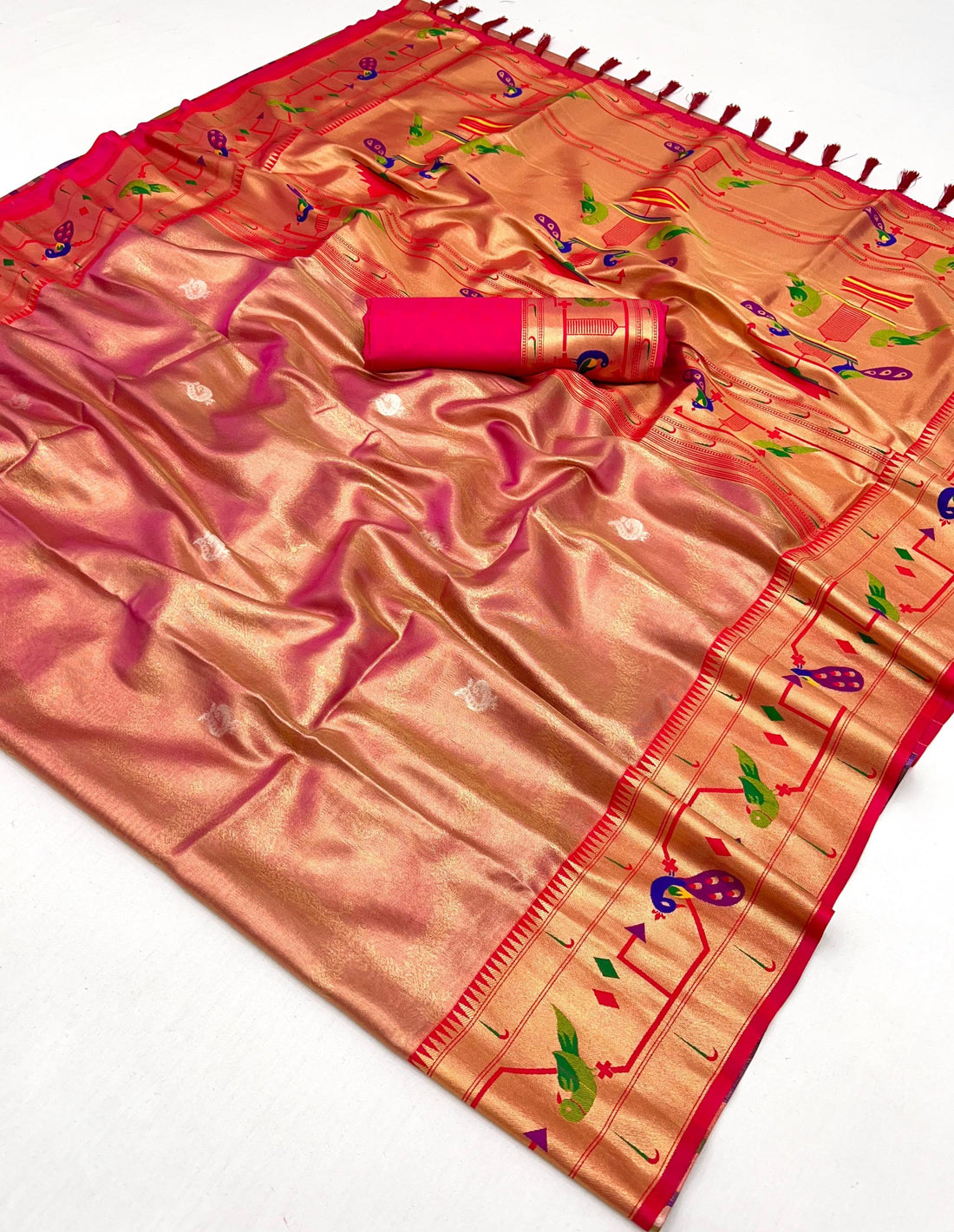 Soft Banarsi Tissue Maharani Paithani