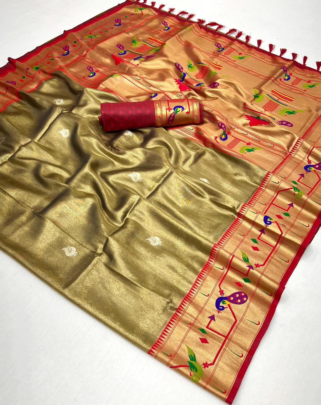 Soft Banarsi Tissue Maharani Paithani