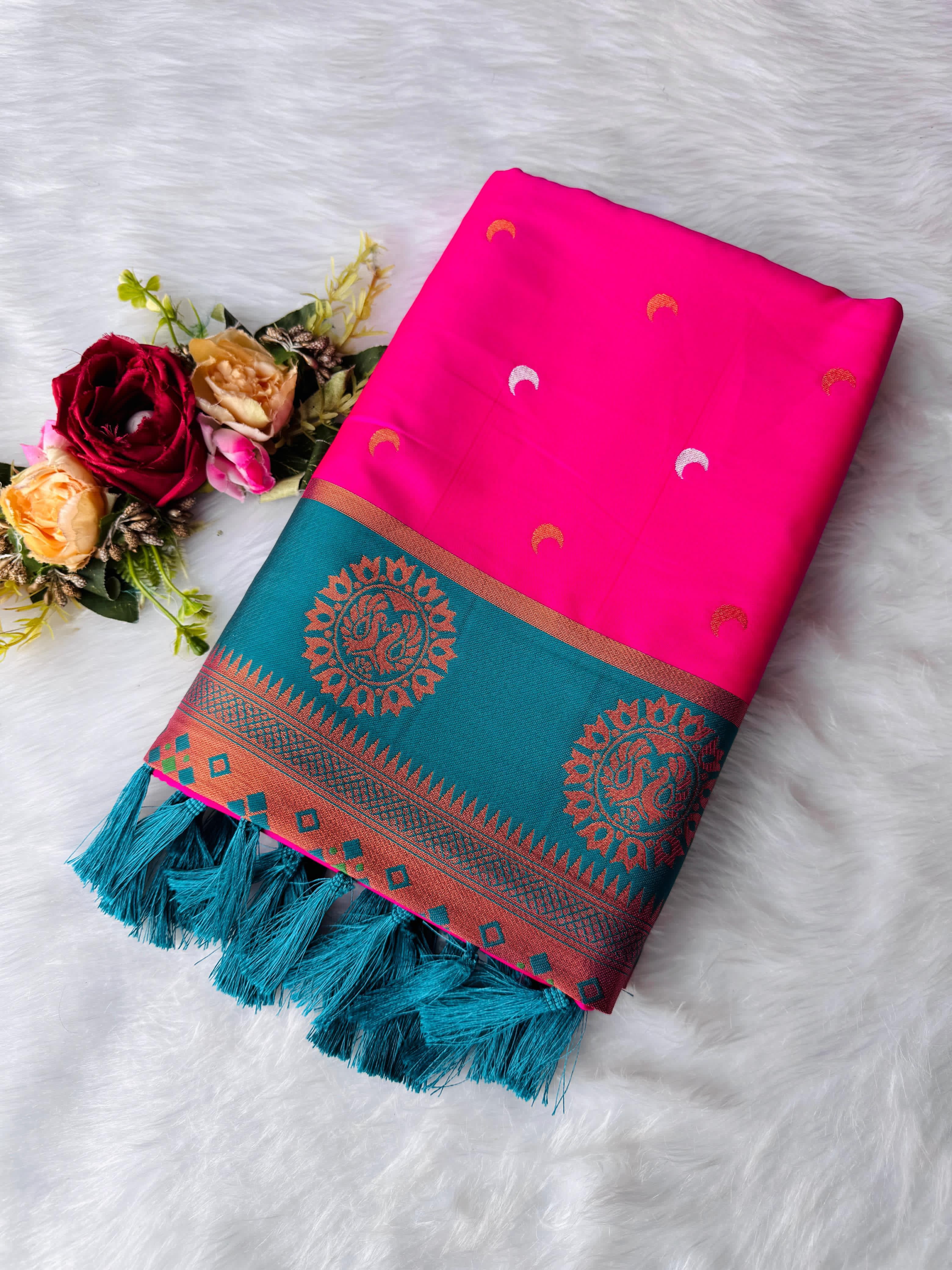 Soft Chandrakor Paithani Silk Saree