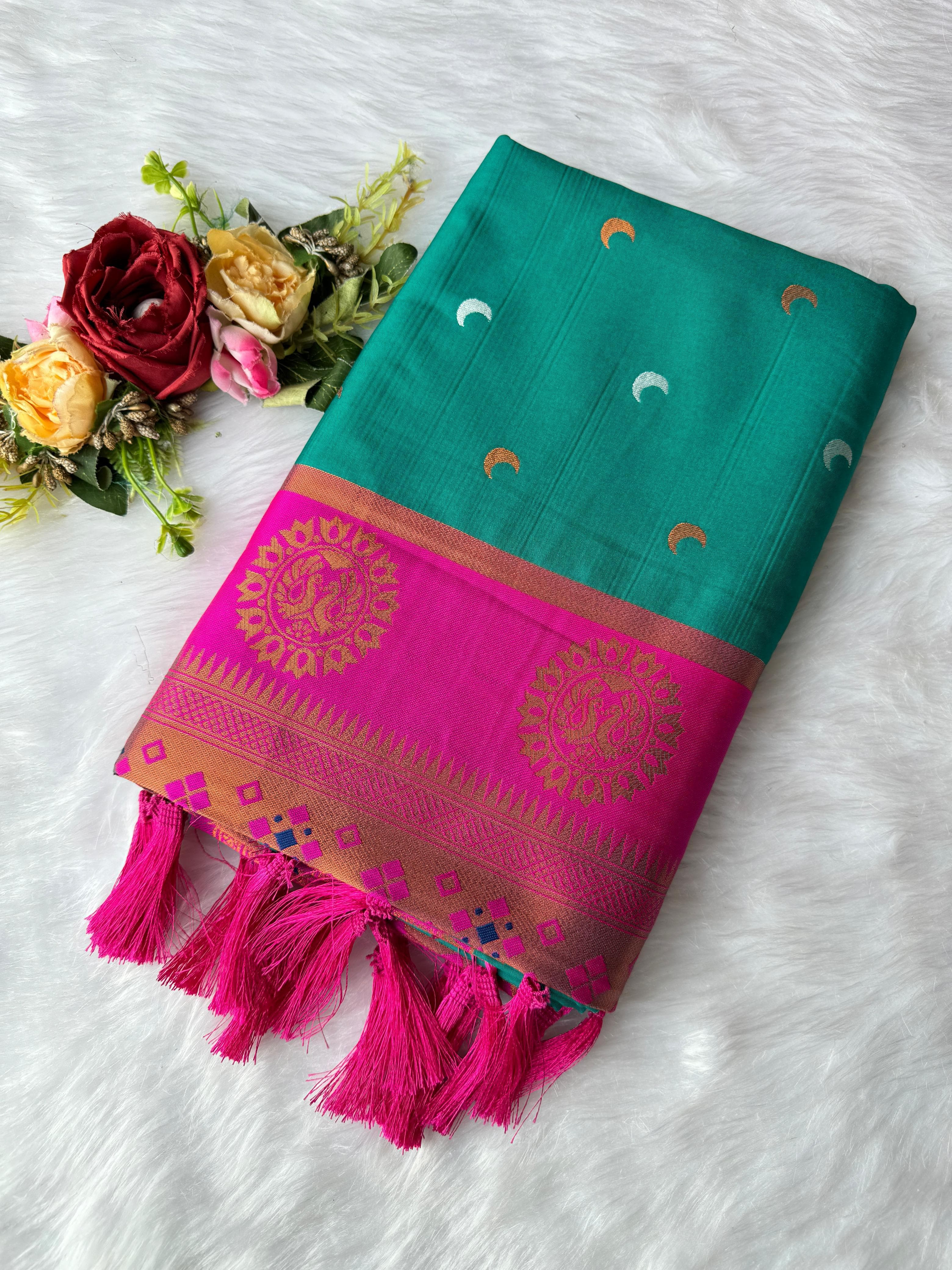 Soft Chandrakor Paithani Silk Saree
