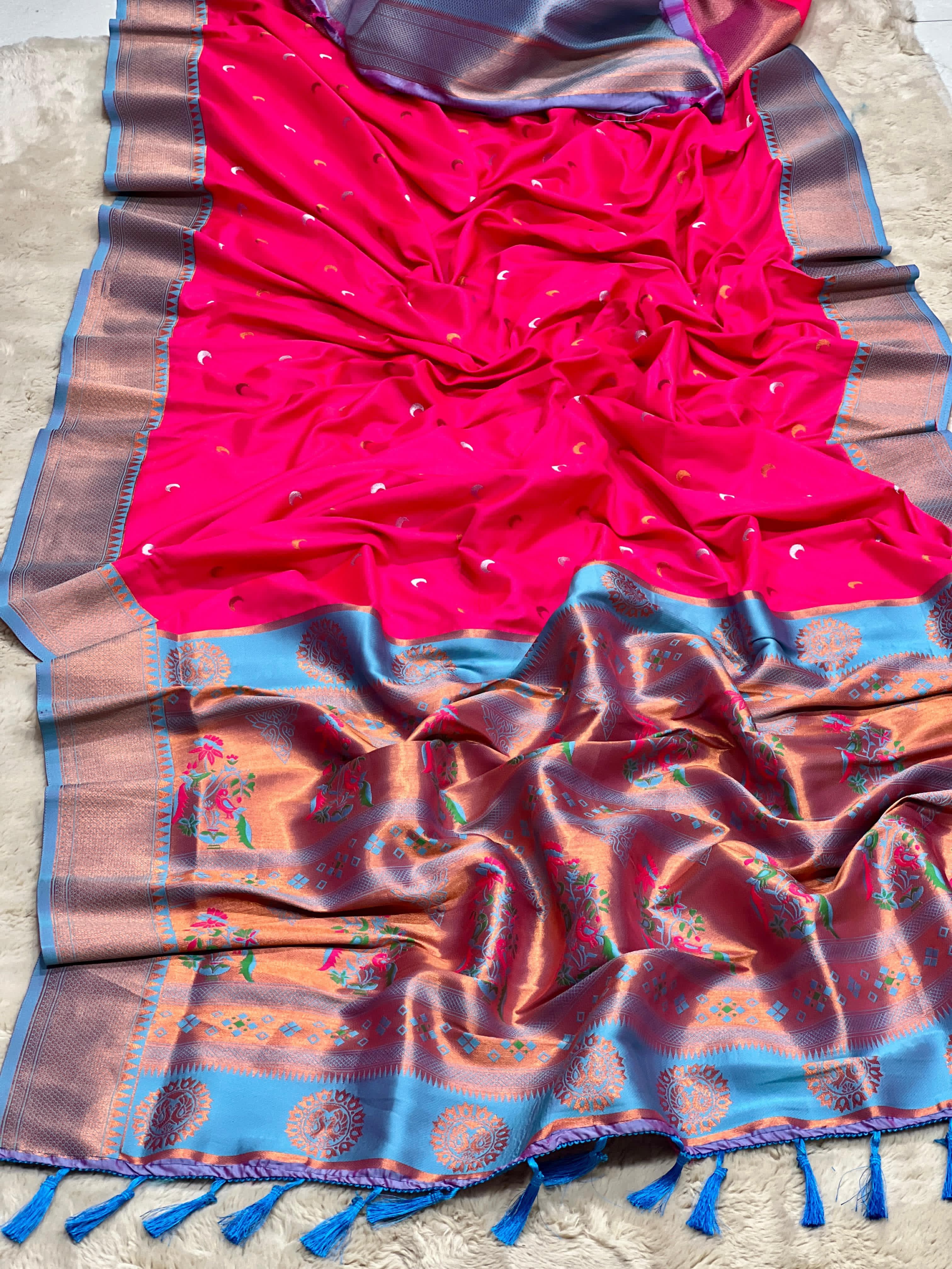 Soft Chandrakor Paithani Silk Saree