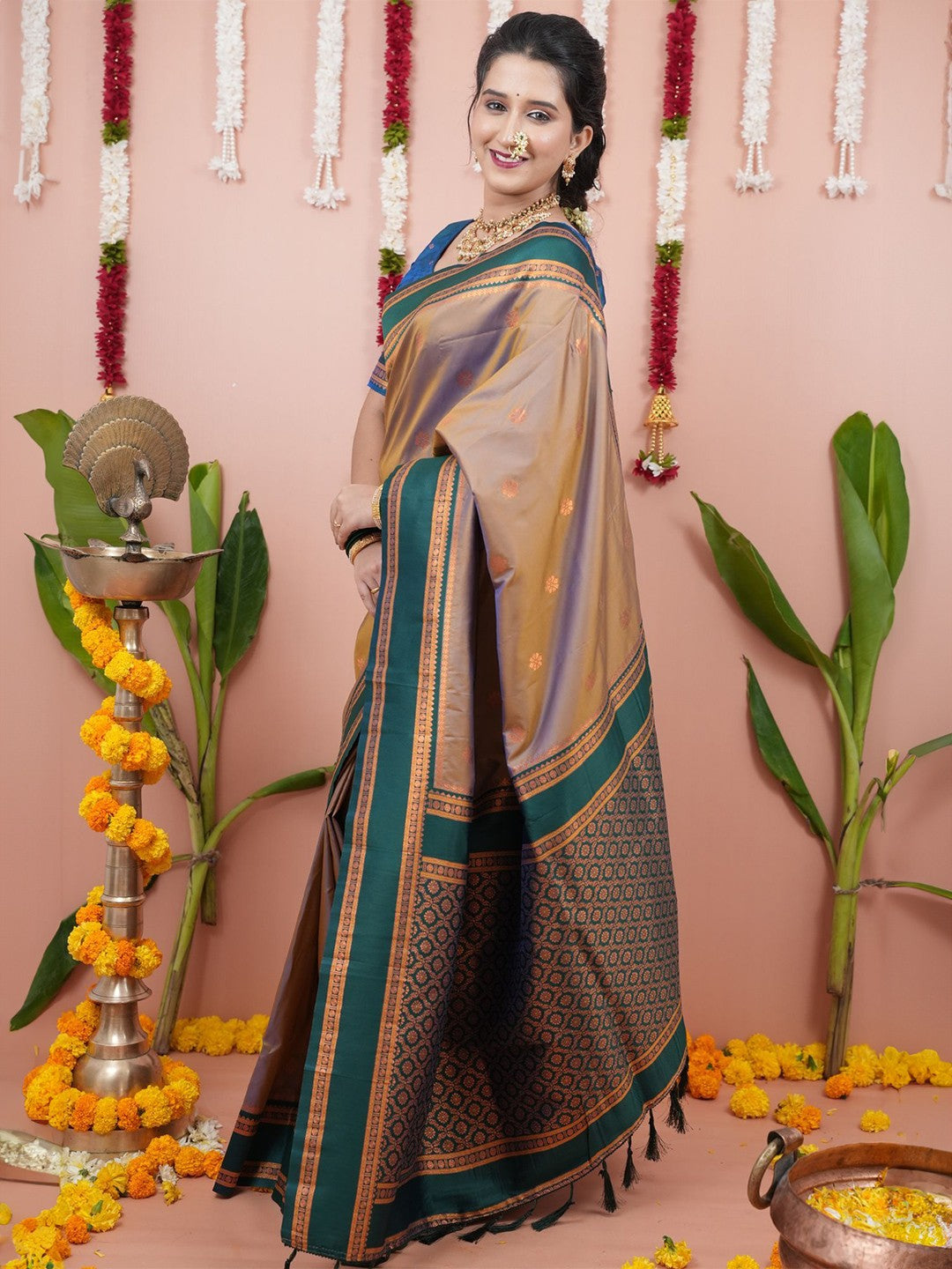 Woven Design Zari Pure Banarasi Silk Saree