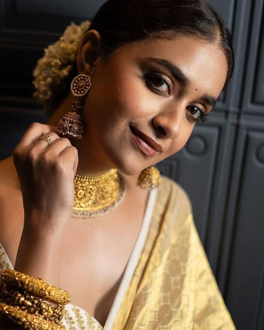 banarsi handloom golden tissue zari silk saree
