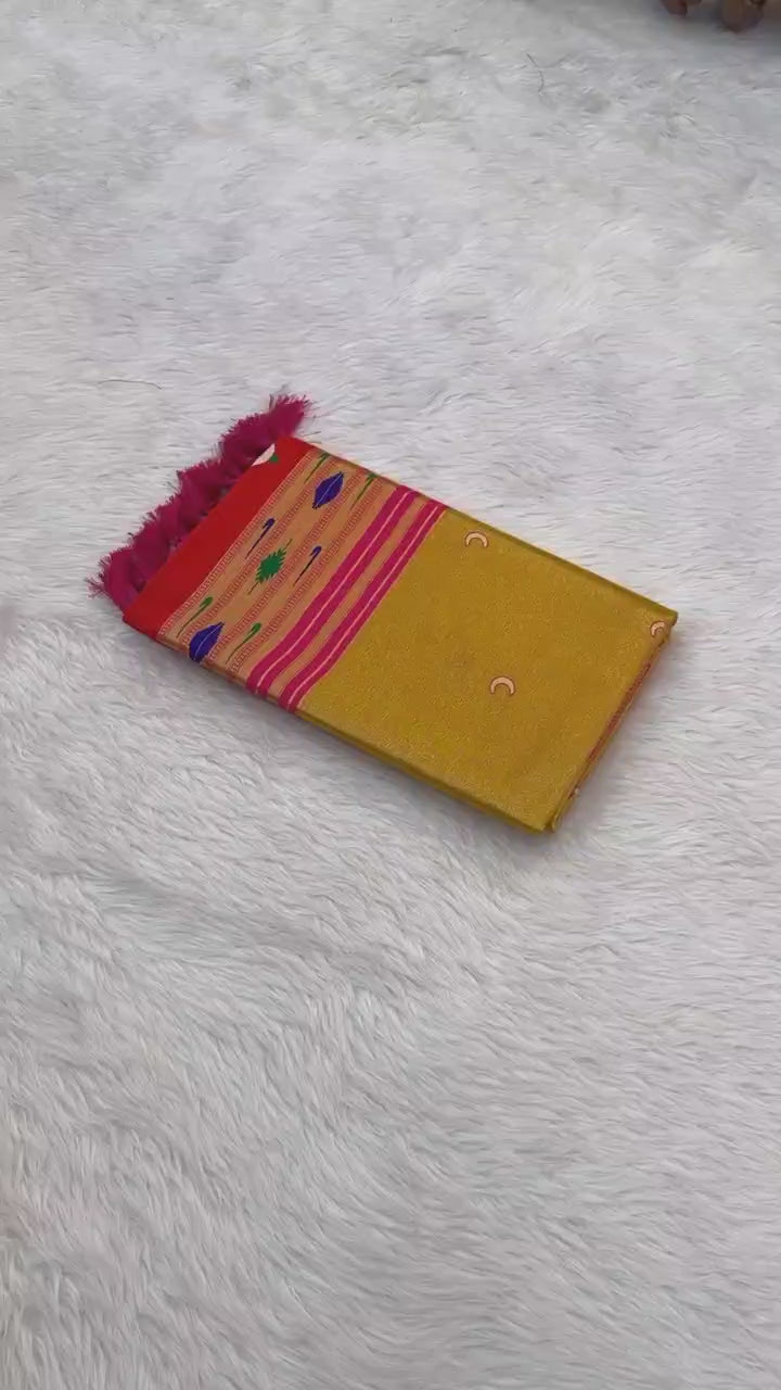 fuel yellow premium tissue paithani