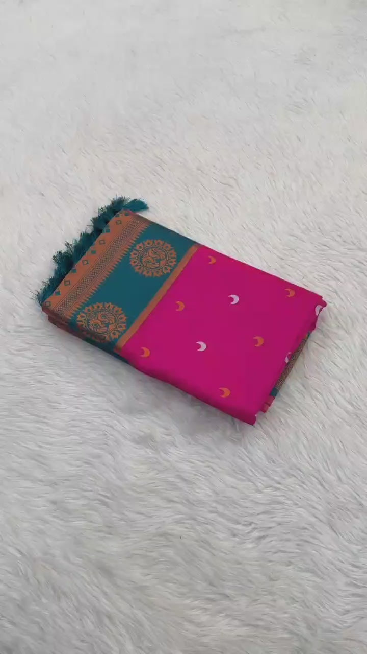 Soft Chandrakor Paithani Silk Saree