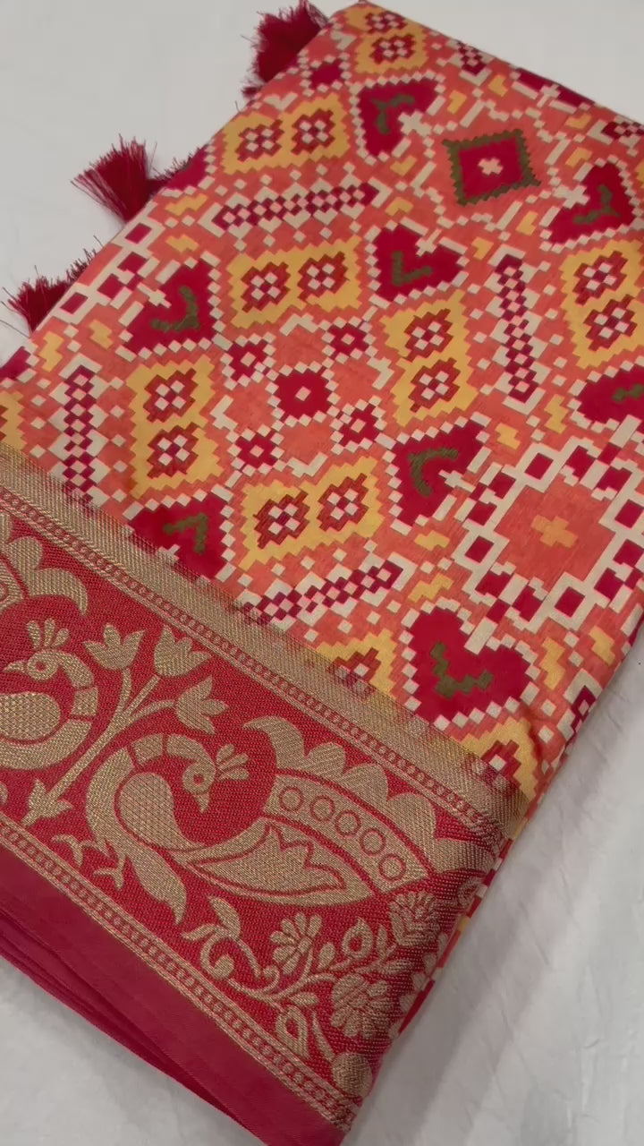 Woven Design Zari Pure Silk Paithani Saree