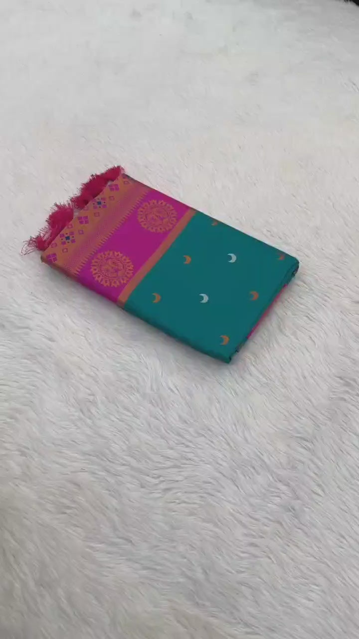 Soft Chandrakor Paithani Silk Saree