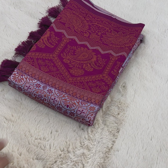Designer Tassels Premium Banarsi Silk Saree