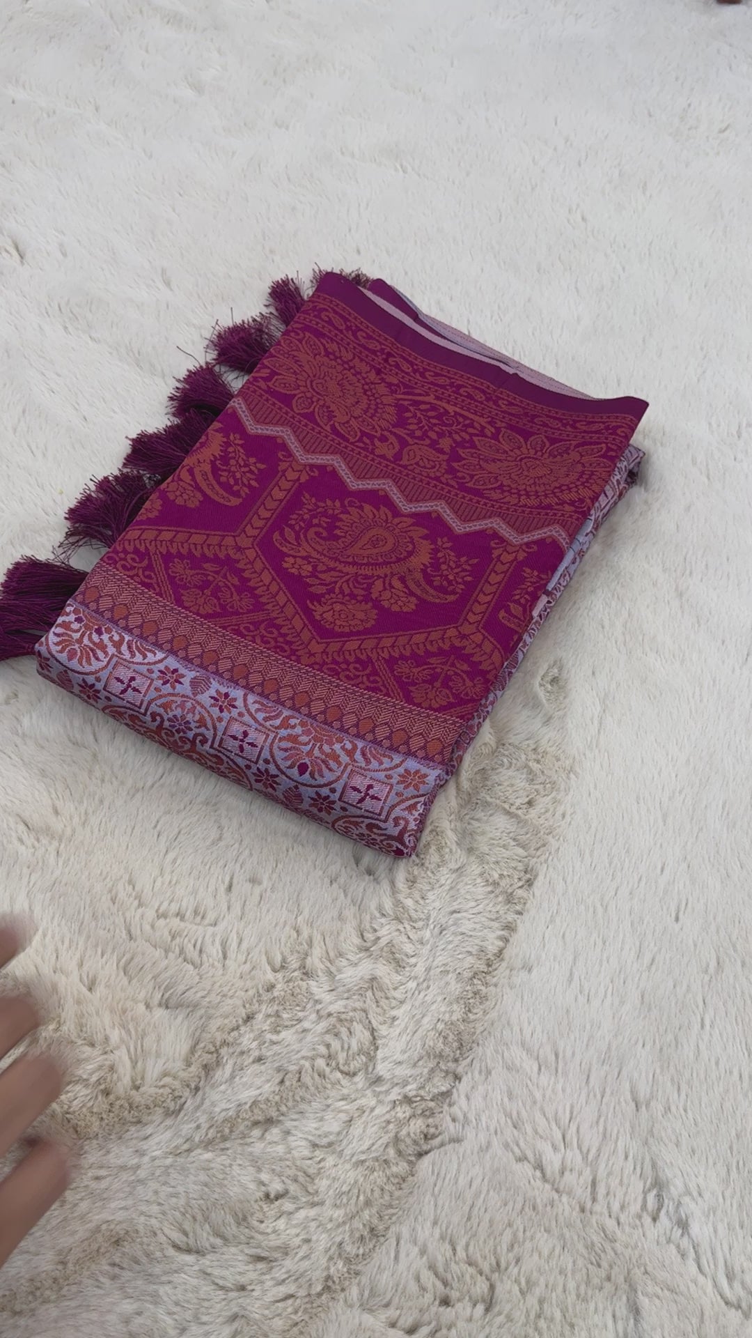 Designer Tassels Premium Banarsi Silk Saree