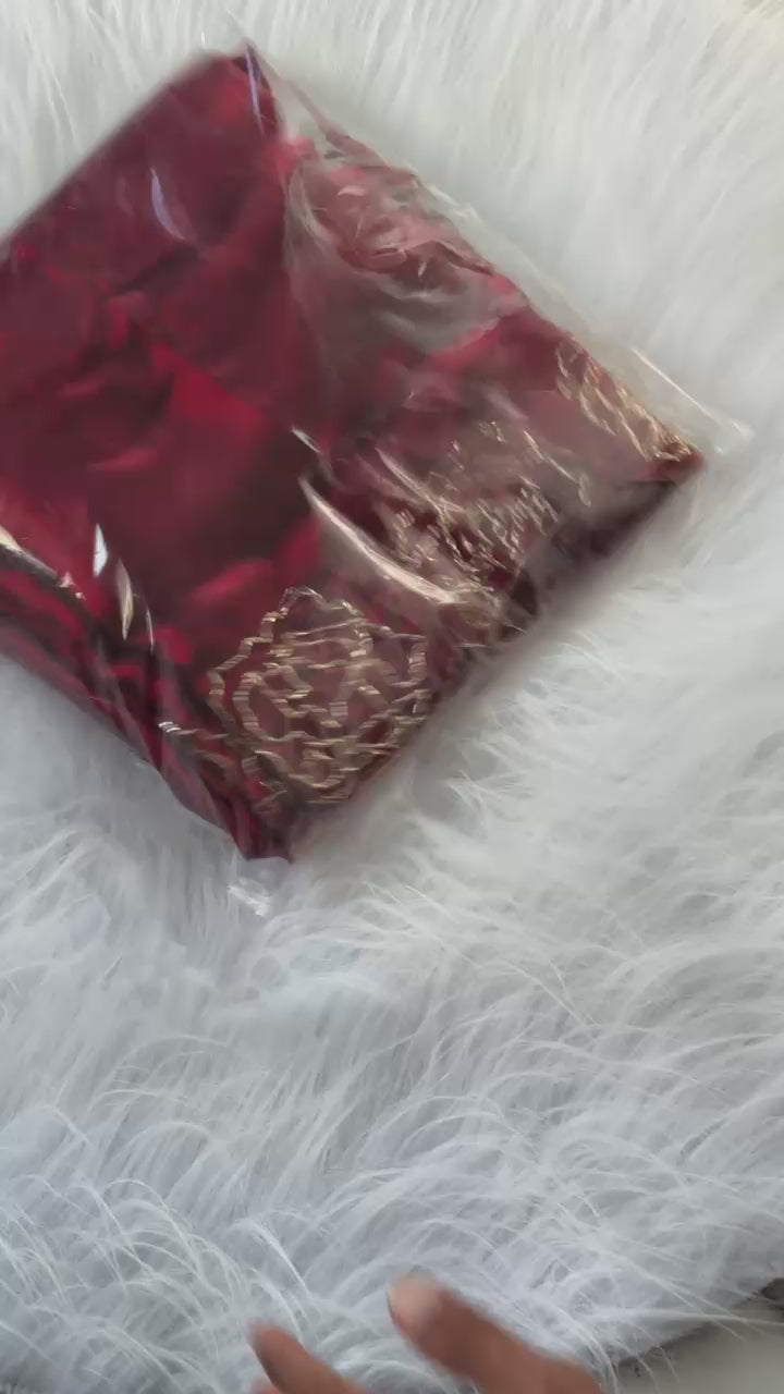 Soft Fandy Sattin Cover With Beautiful Khatli