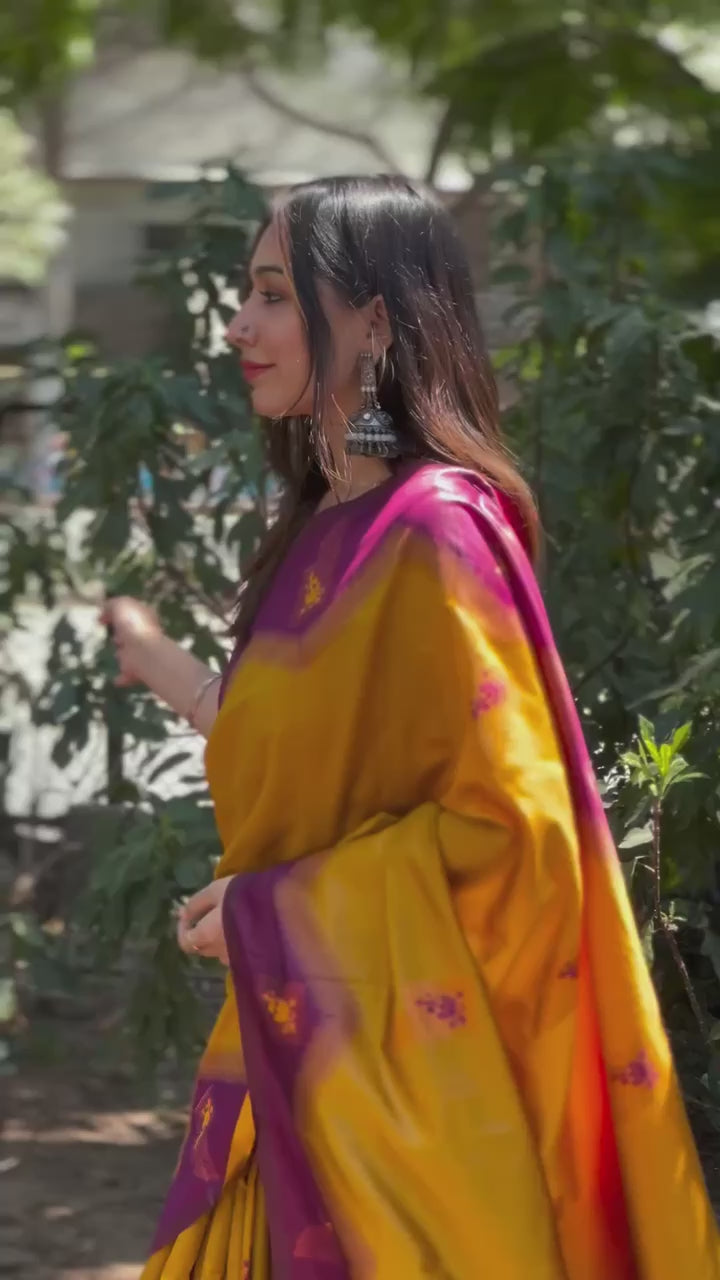 Tulip Pink Pure Kanjivaram Full Zari Silk Saree