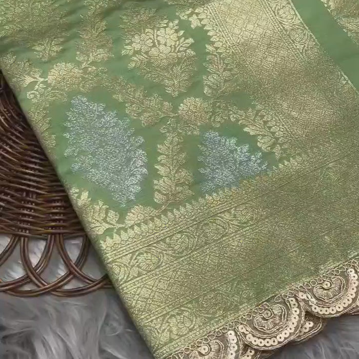 Banarsi katan silk saree